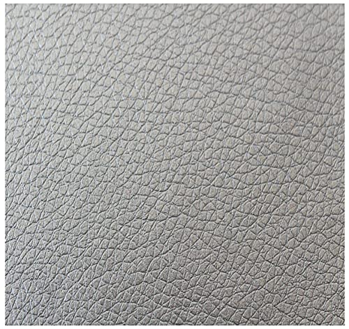  Russo Tessuti Tessuto Ecopelle Tappezzeria Nuovo Antimacchia Resistente x Esterni 50x140cm-Argento