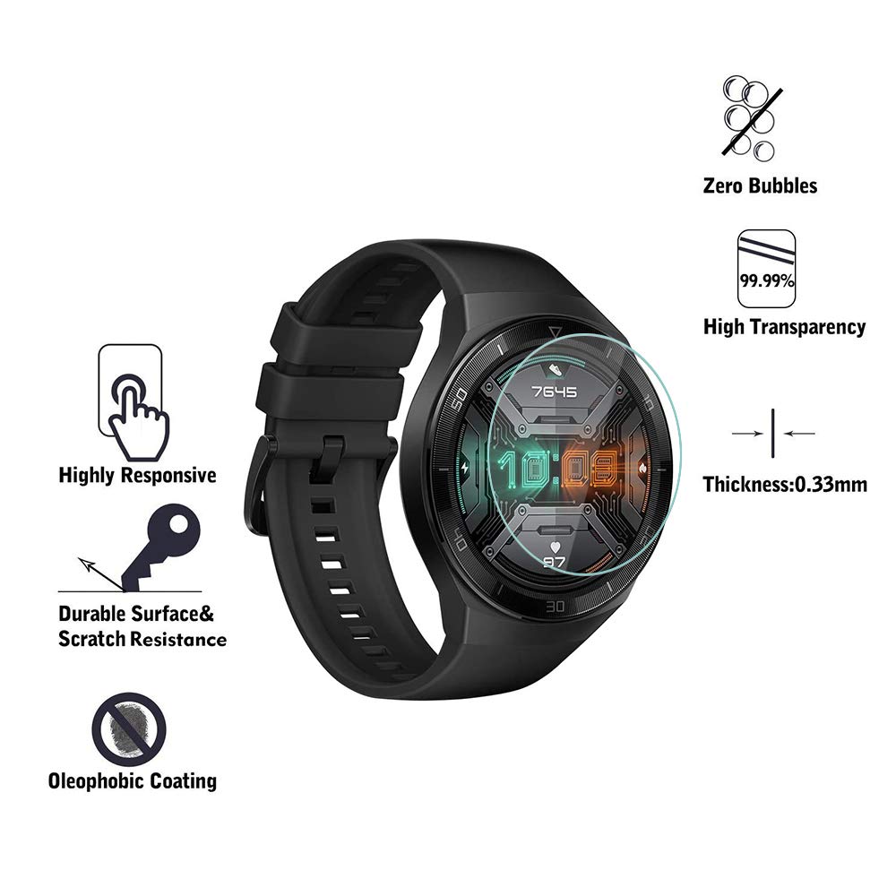 Amazon.co.jp: [2枚入り] HUAWEI Watch GT2e 46mm ガラスフィルム [Gos 