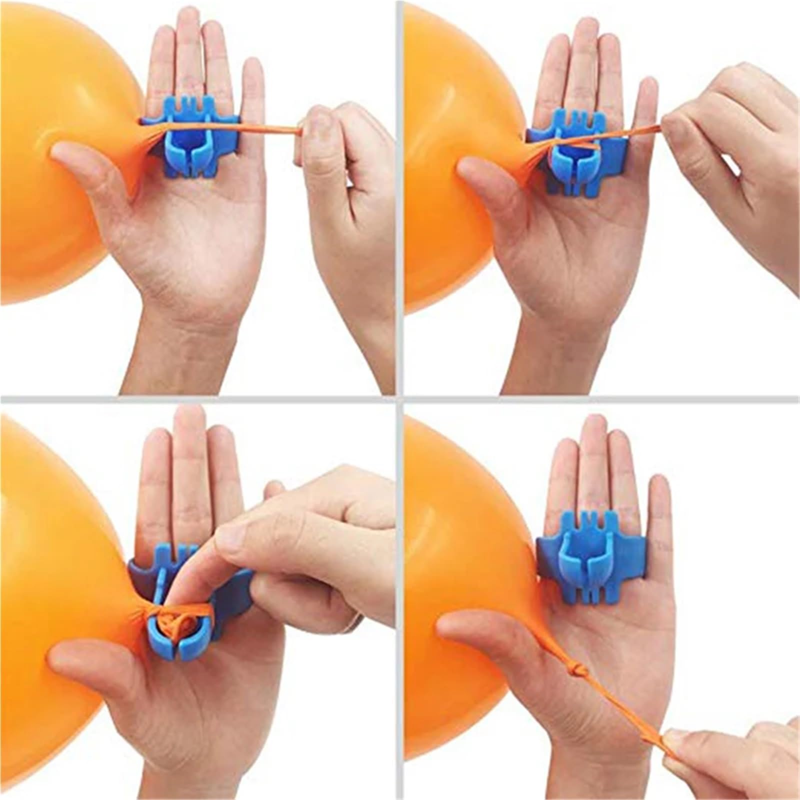 Strumento per legare palloncini, 40 pezzi, decorazioni per feste di compleanno, palloncini per bambini, annodare, palloncini, nodi, accessori per sigillare baloon (rosso)