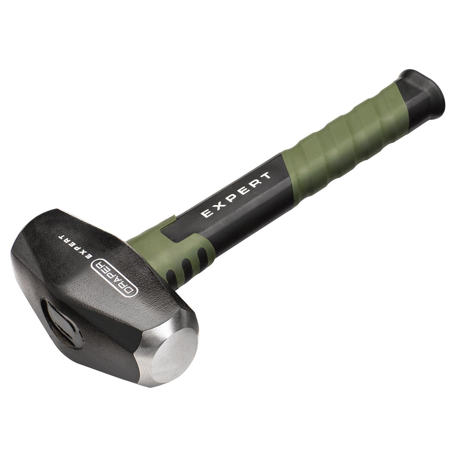Draper Expert 4lb Club Hammer - 1.8kg Forged Steel Head, Steel Core Shaft, Fibreglass Overstrike Protection, Shock-Absorbing Non-Slip Grip - Heavy-Duty Trade Striking Tool