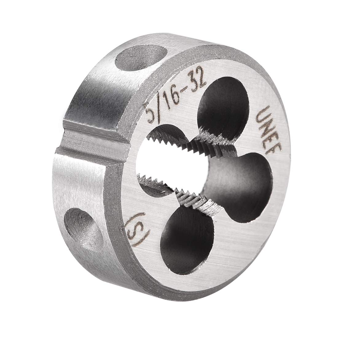 uxcell 5/16-32 UNEF Round Die, Machine Thread Right Hand Threading Die, Alloy Tool Steel Screw Thread Cutting Die