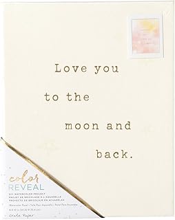 American Crafts Crate Paper Watercolor Panel Color Reveal 8 x 10 Inch Love You Too