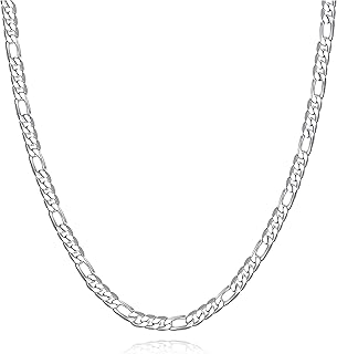 925 Sterling Silver Rope Chain Lobster Clasp 2.5mm Silver Chain for Men Women Silver Necklace Chain 16-30 Inches