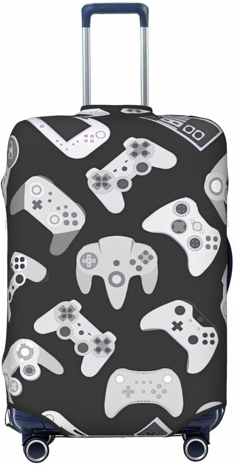 Game Controller Print Luggage Suitcase Cover Protector Luggage Washable Covers With Concealed Zipper