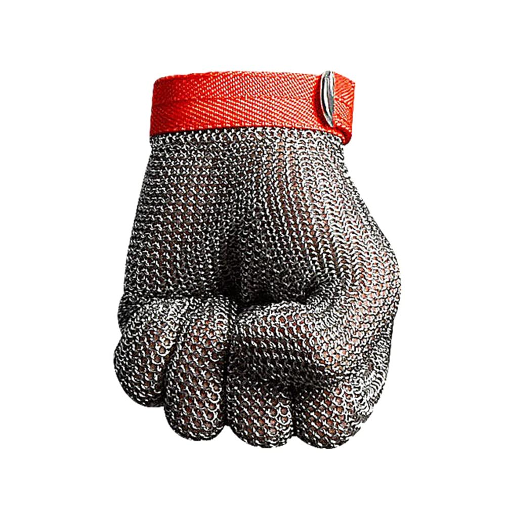 Cut Resistant Gloves Cut Resistant Metal Stainless Steel Wire Gloves, Safety Protective Work Gloves, For Kitchen Butchery Gloves (Size : 1 piece/S)