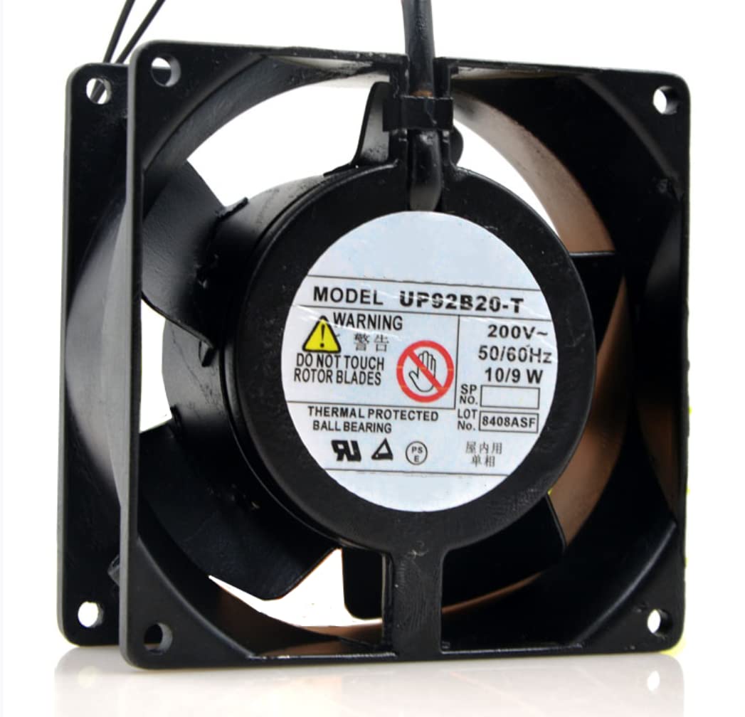 Amazon.co.jp: UP92B20-T 200V 10/9W 9225 冷却ファン 92X92X25mm
