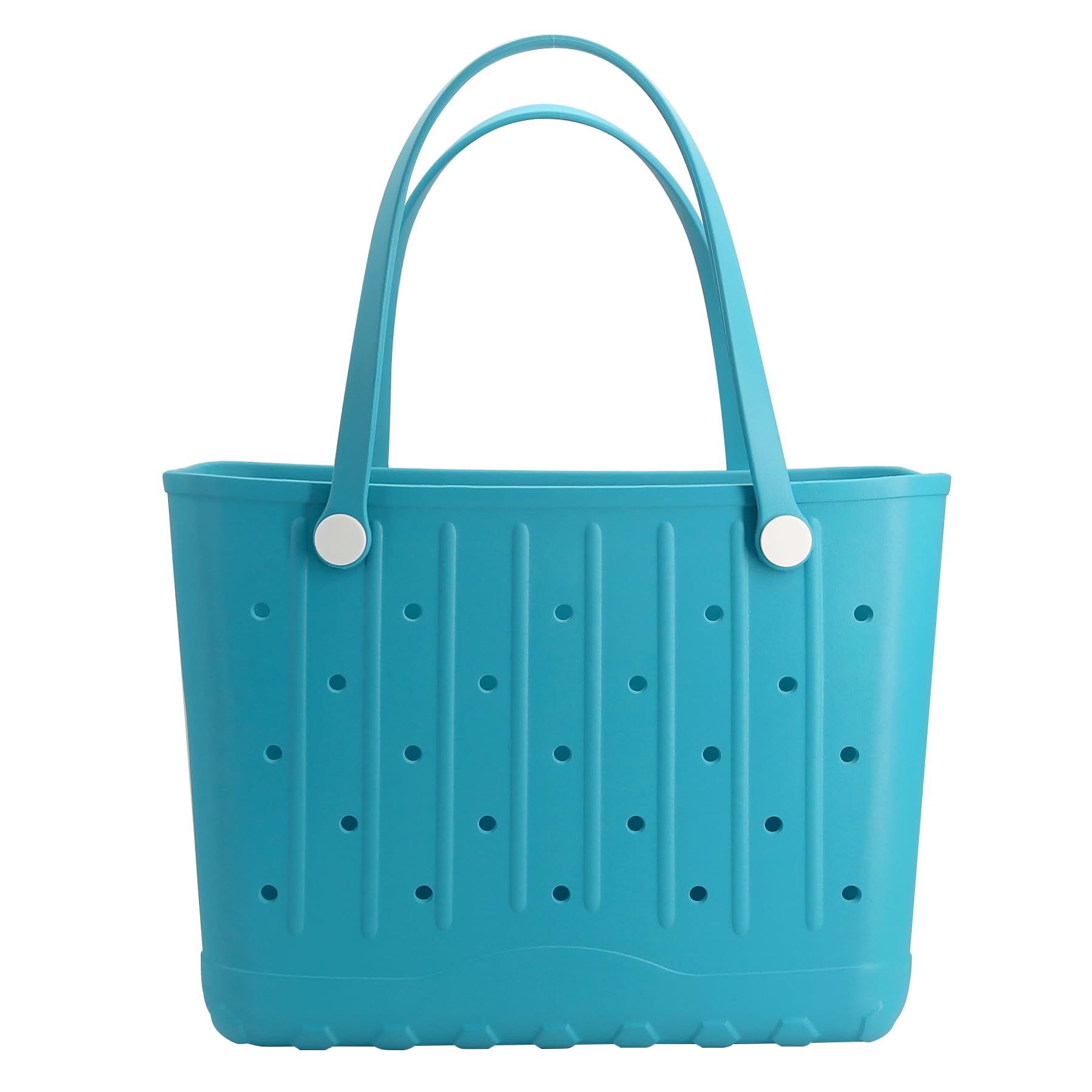 Forrader Rubber Beach Tote Bag, Large Waterproof Beach Bag for Pool Boat, Sports, Outdoor Washable Travel Tote Bag