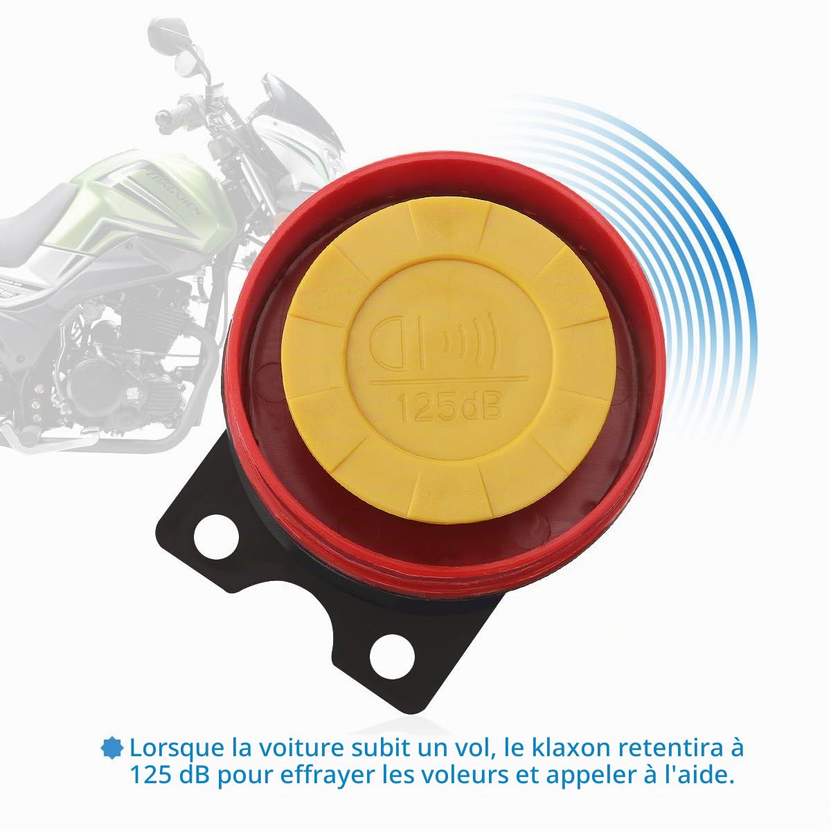 Système d'alarme Moto équipé de système de sécurité antivol avec Double télécommande 12 V Universelle