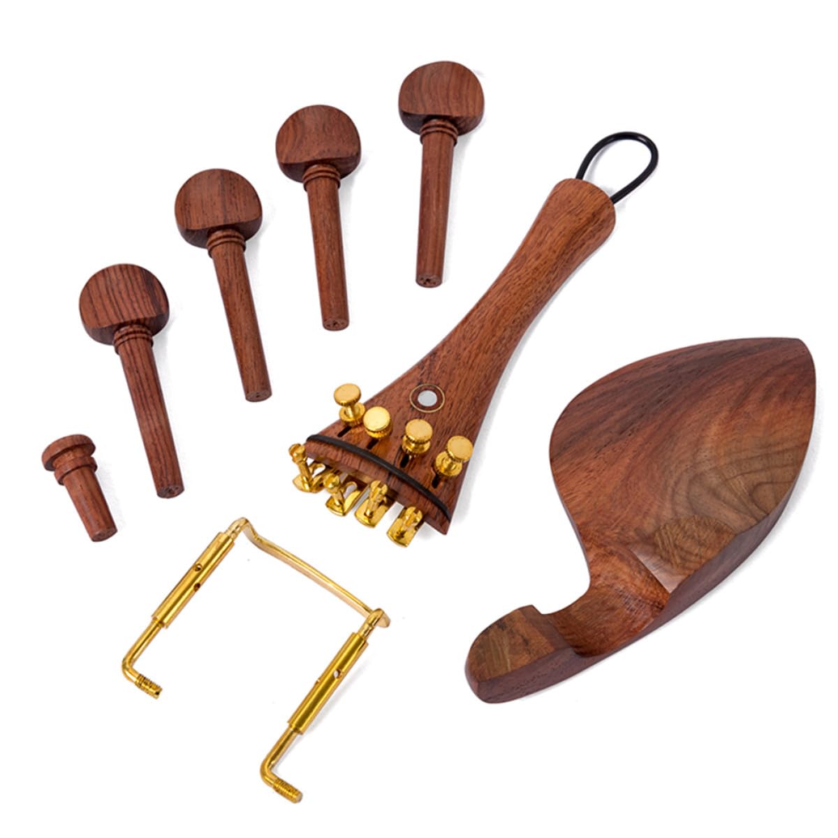 Toddmomy Accesorios para Violín Resistente Tensión de Cuerdas Juego de 15 Piezas de Madera Acabado Fino Adecuado para Violines DIY de Alta Gama
