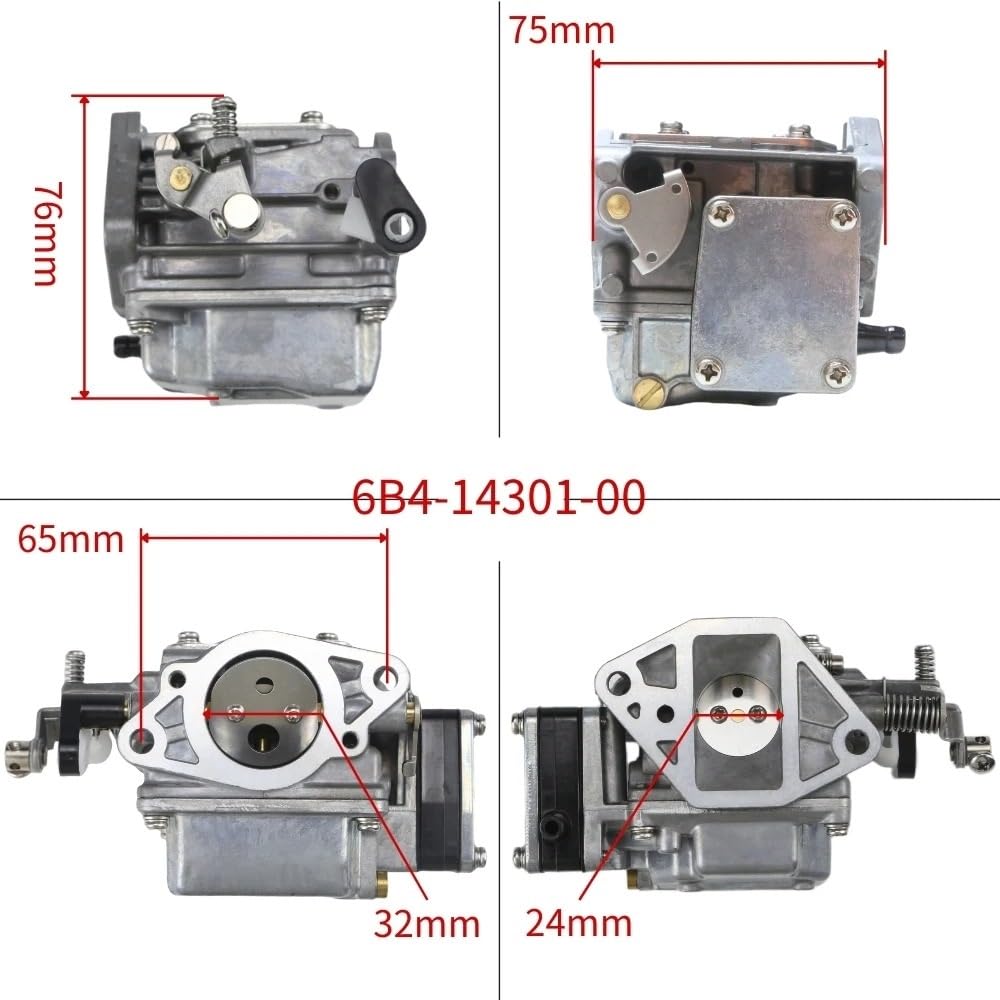 Motore Barche 6B4-14301-00 Per 2 Tempi 9.9HP 15HP Per Gruppo Carburatore Motore Fuoribordo Motore Motori Carburatore