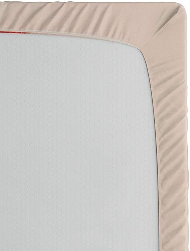 Miniatura 18 de Ambesonne - Sábana bajera ajustable multicolor, en colores y tres tamaños Azul y gris,Verde Militar Sage Green,Ámbar beige,Negro Grey White,Azul