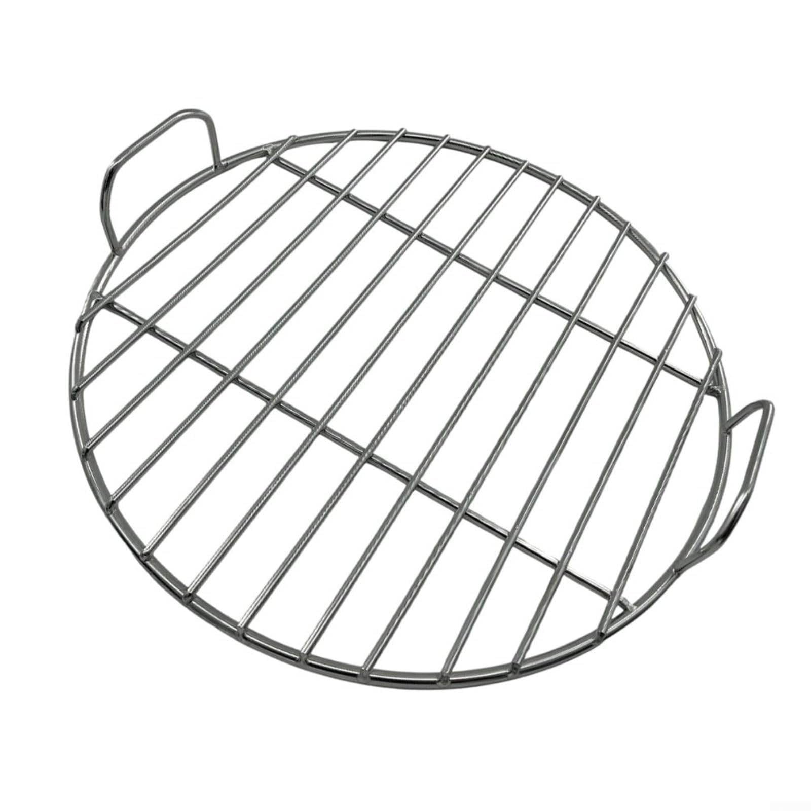 Okrągły ruszt do gotowania, ruszt do grillowania ze stali nierdzewnej z uchwytem, kompatybilny z weber 1241304 i grillami węglowymi 57 cm (55 cm)