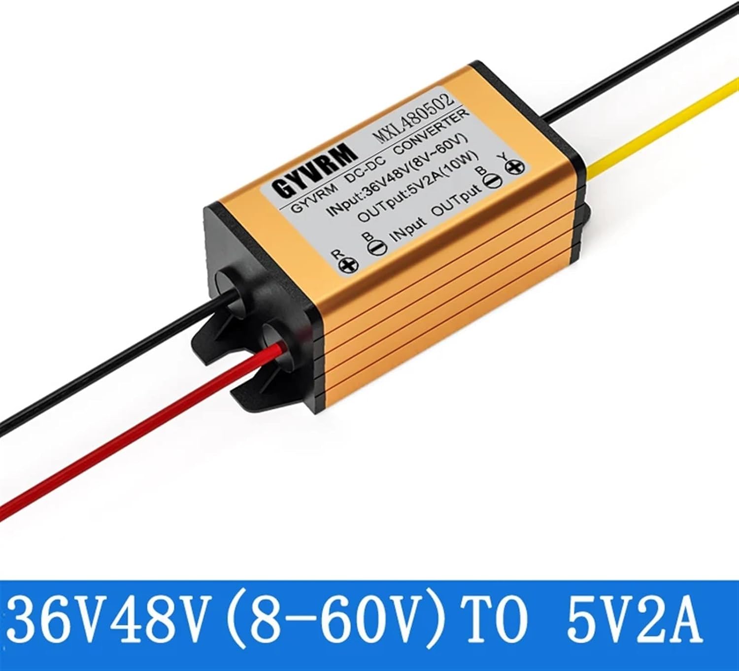 1PCS DC 24V36V48V60V72V to 12V1A 2A 3A Converte DC-DC Step Down Buck Converter Down-Converter Power Inverter Module Step-Down-12V1A(36V48V(20-60) -12V2A)