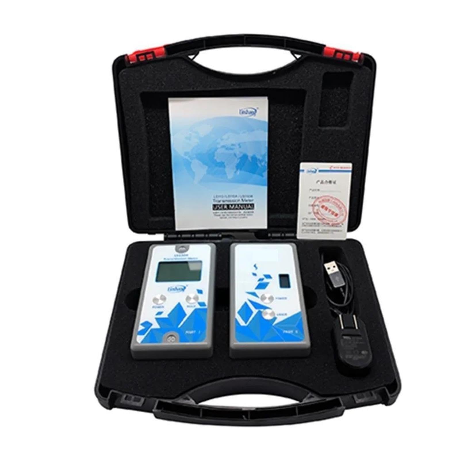 Misuratore di trasmissione diviso LS110H con rifiuto IR 1400nm per parabrezza anteriore in vetro installato con pellicola metallica per automobili Per principianti fai da te