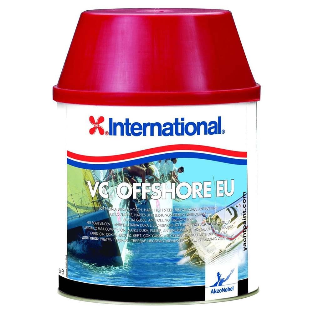 International VC Offshore Antivegetativa dura e scorrevole con teflon, colore: Nero, size: 2,0 lt