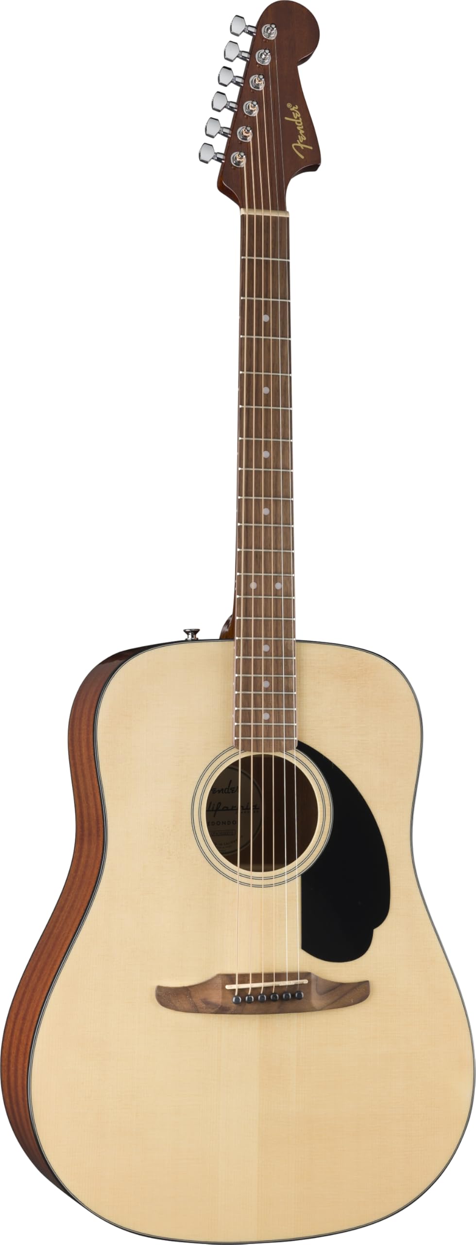 Chitarra acustica Fender California Standard Redondo™, tavola armonica in abete, battipenna nero, naturale
