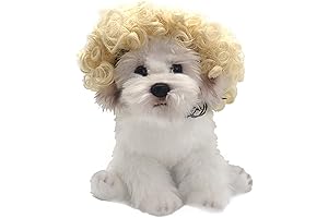 Marilyn Monroe Pet Costume, Blonde Curly Hair
