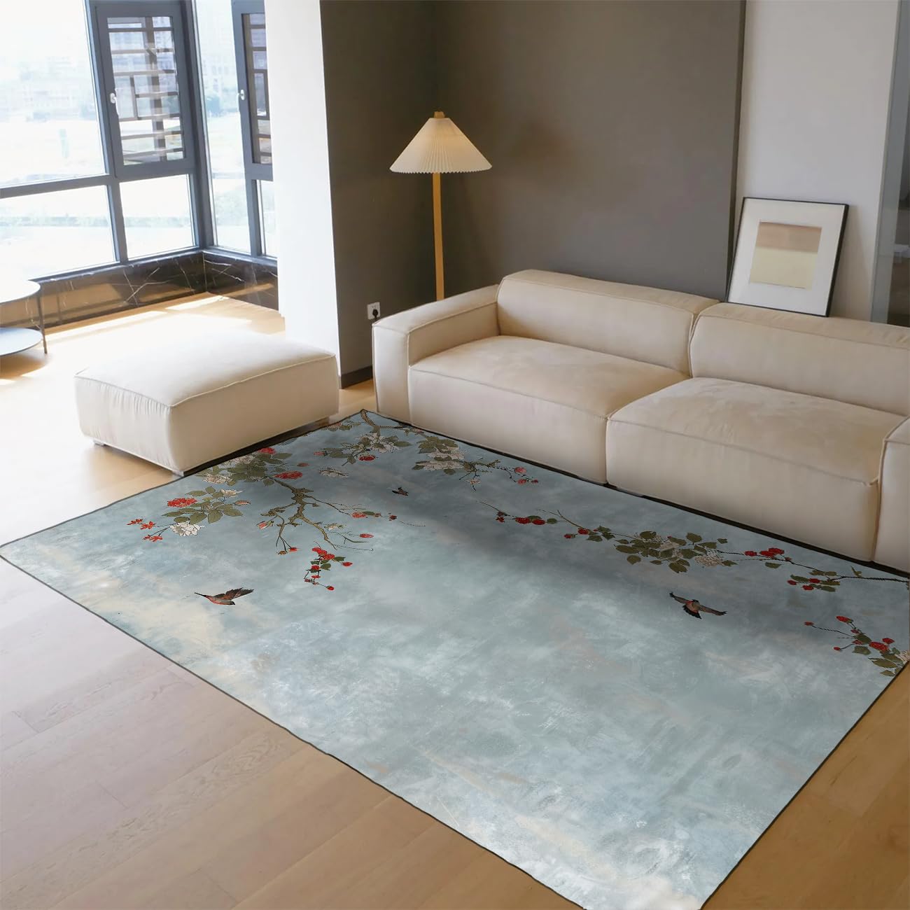 Tapis lavables 180x270 tapis antidérapant vintage doux salon chambre moderne