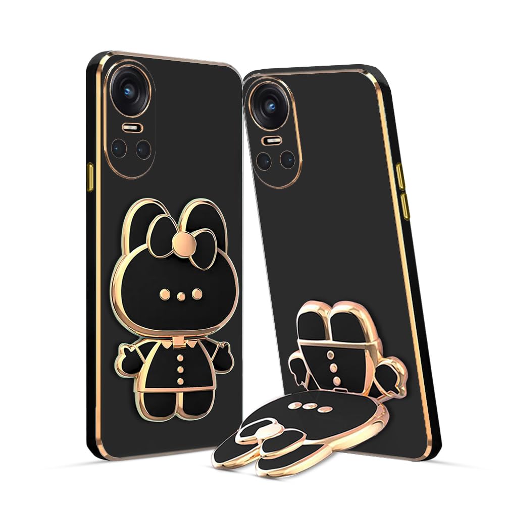 KARWAN®️ 3D Cat Back Case and Cover with Stand Compatible for Oppo Reno 10 5G | Stand and Mirror | Camera Protection | Electroplated | Folding Stand - Pink (B0CJLV4SCM) Amazon Price History, Amazon Price Tracker