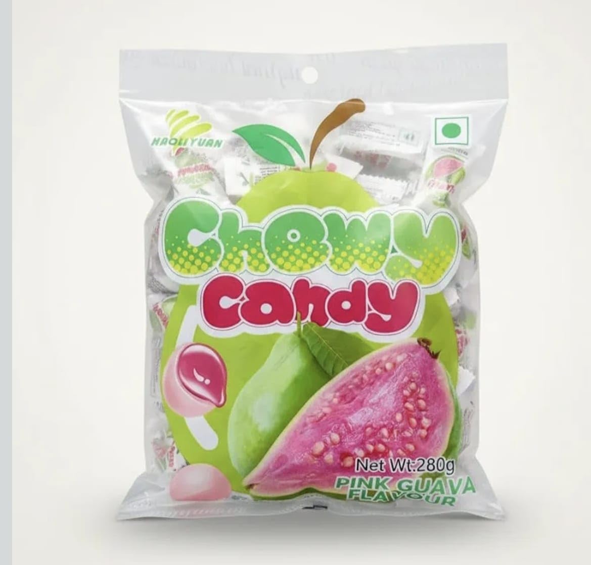 Haoliyuan Thai Chew Candy Pink Guava Flavour 280gm X 80 pcs-image-12
