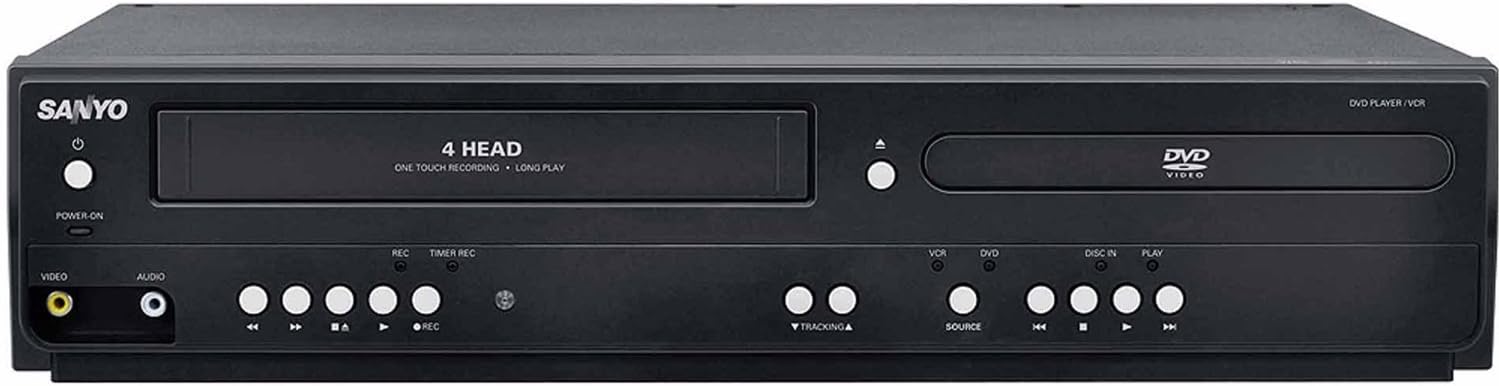 Sanyo FWDV225F DVD/VCR Player With Line-In Recording (Renewed)