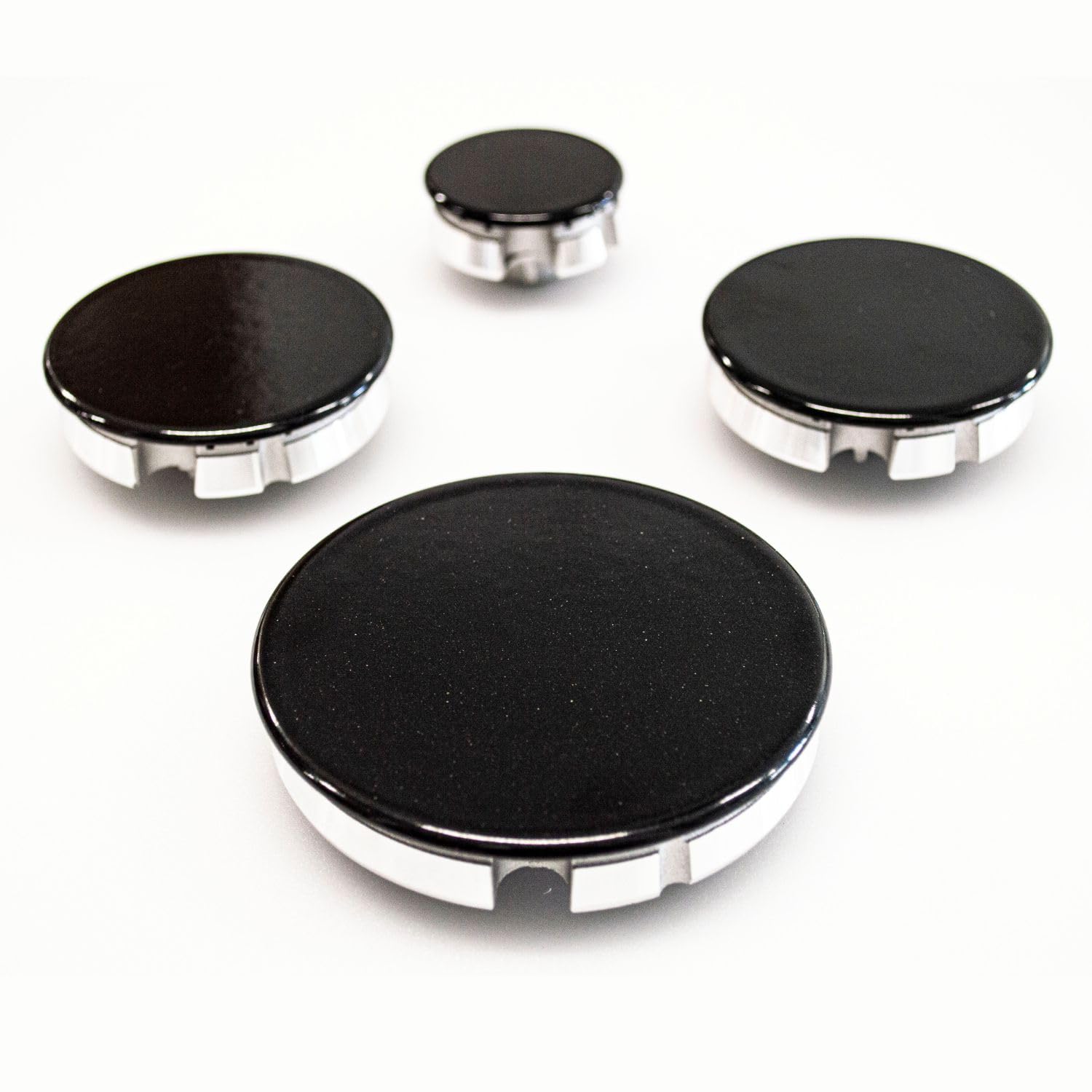 Kit de 4 quemadores con platillos para placa de cocina compatible con Delonghi - Bosch