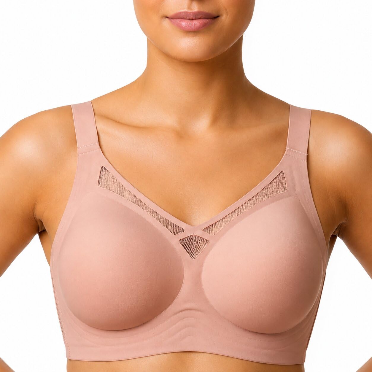 Women Padded Non-Wired Full Coverage Seamless T-Shirt Bra, (in, Alpha, L, Black)-picture-13