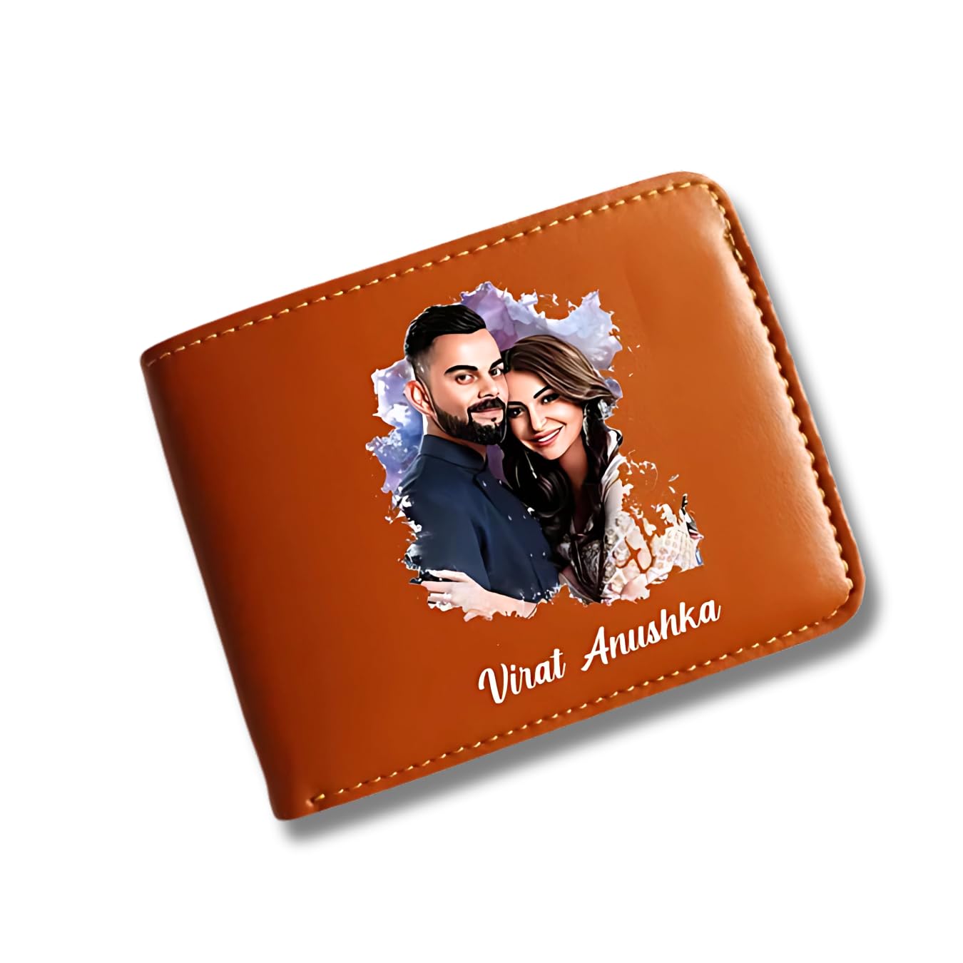 Personalized Name & Charm Leather Mens Wallet | Gifts for Men Husband Boyfriend Staff Employees Clients Colleagues Friend (Photo Wallet)-image-42