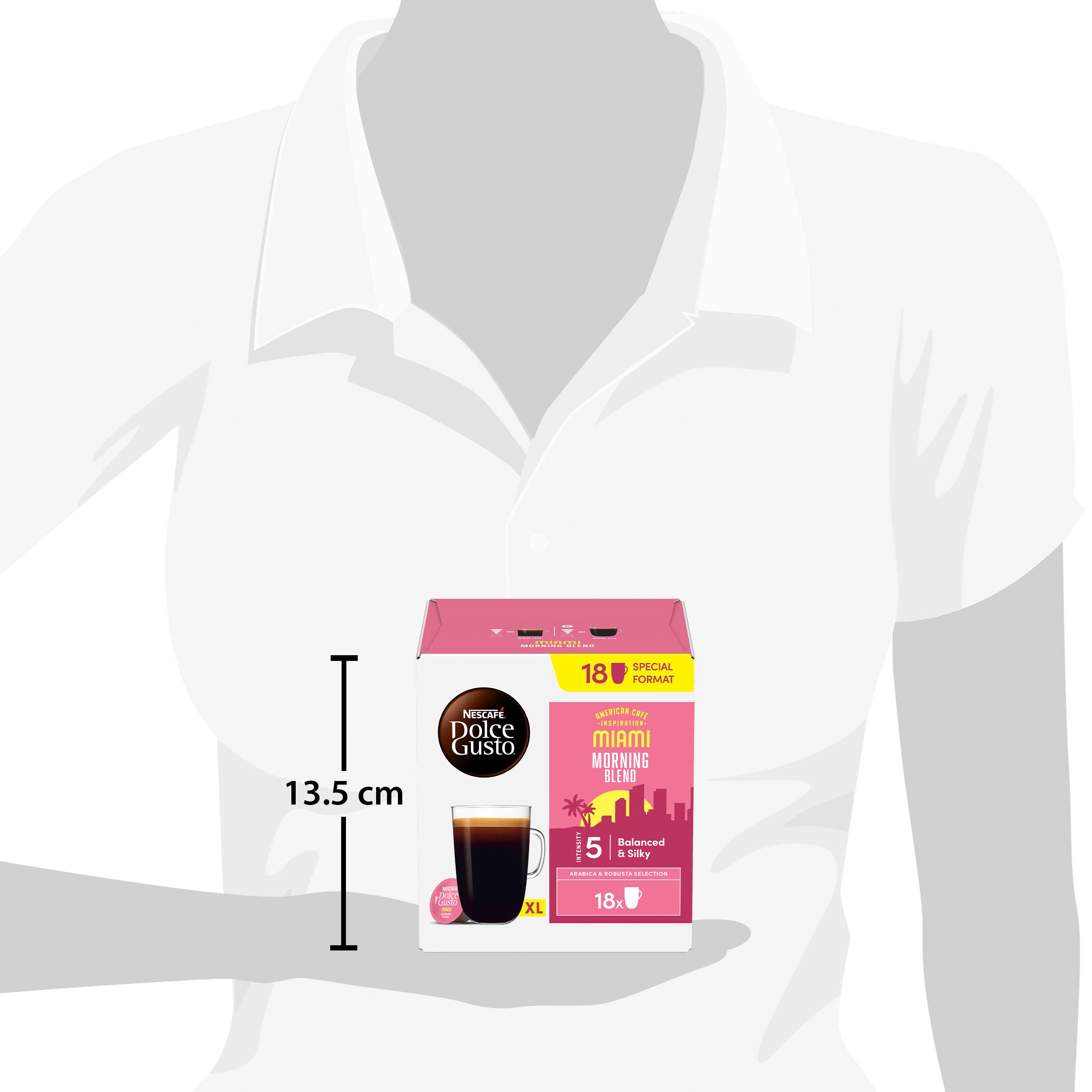 NESCAFÉ DOLCE GUSTO American Café Inspiration Miami Morning Blend kapsułki z kawą, 3 sztuki