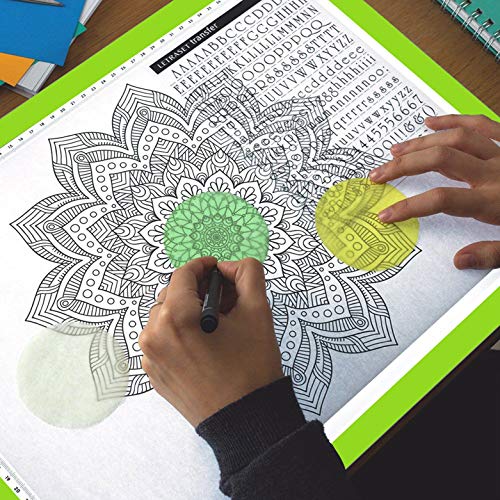 A4 Ultra-Thin Portable LED tracing Light Box Dimmable Brightness LED Art Tracing Pad for Artist Drawing Sketching Animation Stencilling and 5d Diamond Painting (Green, A4)