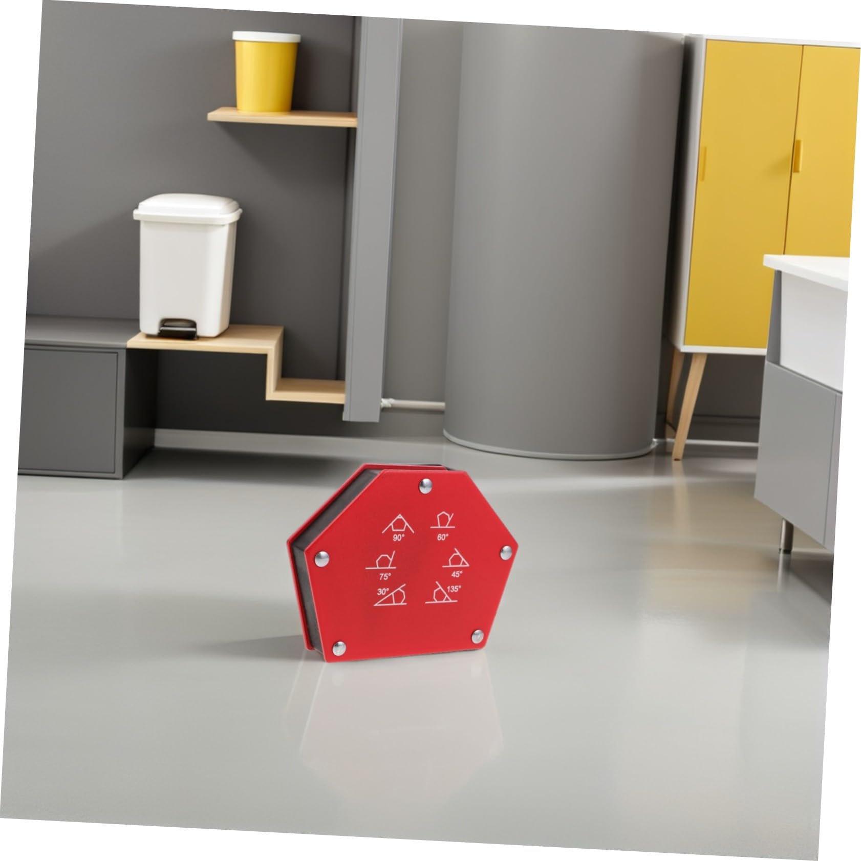 Homoyoyo Accesorio de soldadura base magnética de soldadura magnética herramienta de imán clip de soporte magnético rojo