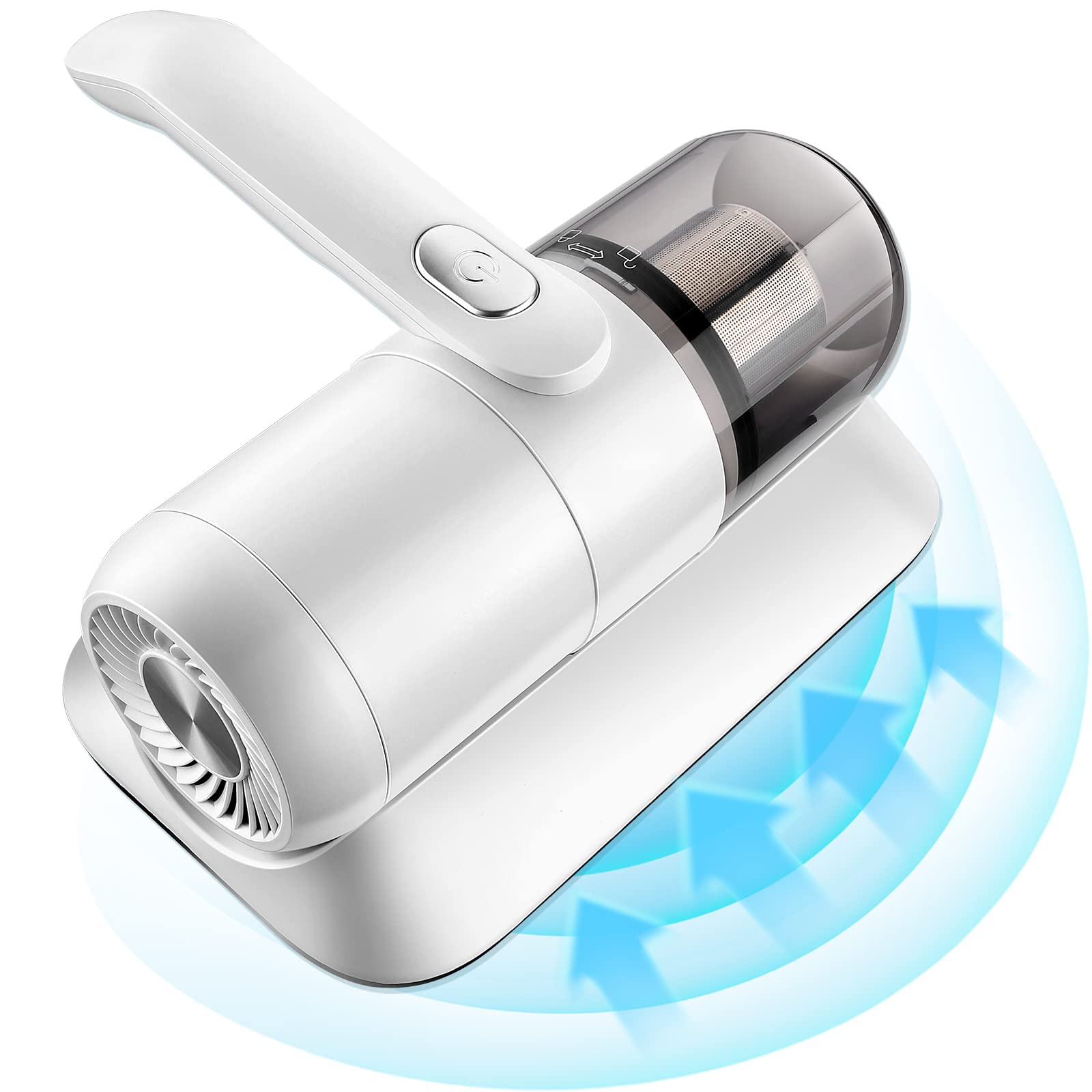 Daisleep Mattress Vacuum Cleaner, Handheld Deep Bed Vacuum Cleaner UV 12Kpa Powerful Suction and Double Beat, High Efficient Cleaning of Mattresses,Pillows, Sofas, Carpets, Fabric