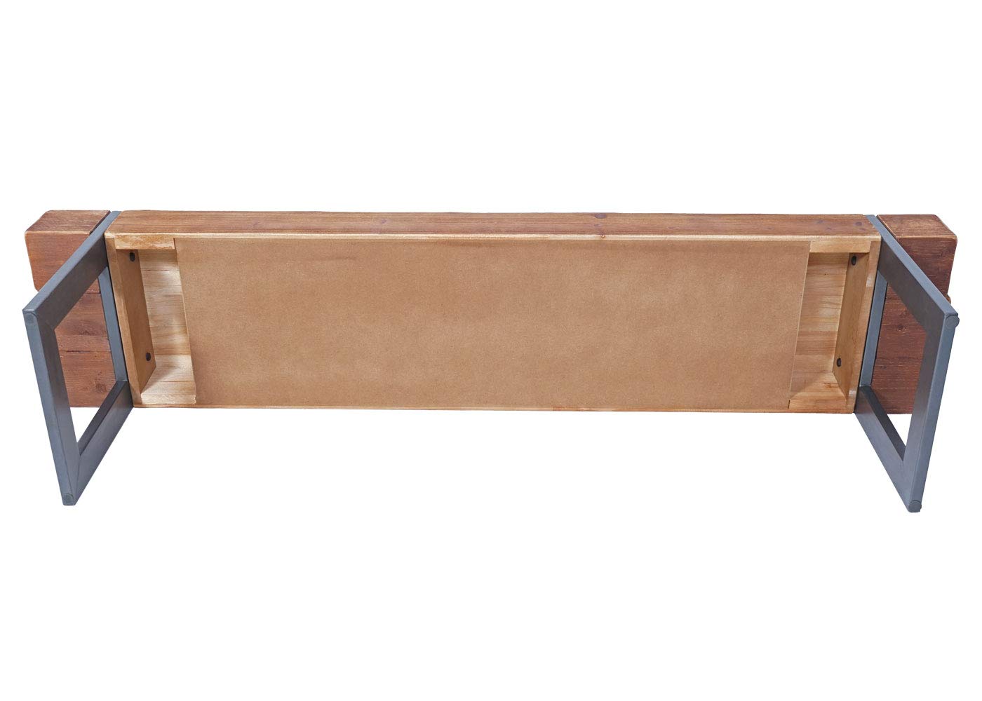 Mendler Sitzbank HWC-A15, Esszimmerbank Bank, Tanne Holz rustikal massiv MVG-Zertifiziert - braun 160cm