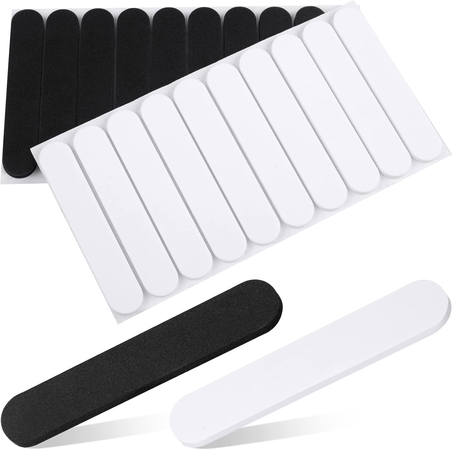 30PCS Hat Size Tape, Hat Size Reducer, Foam Reducing Tape for Hats Caps Sweatband(Black and