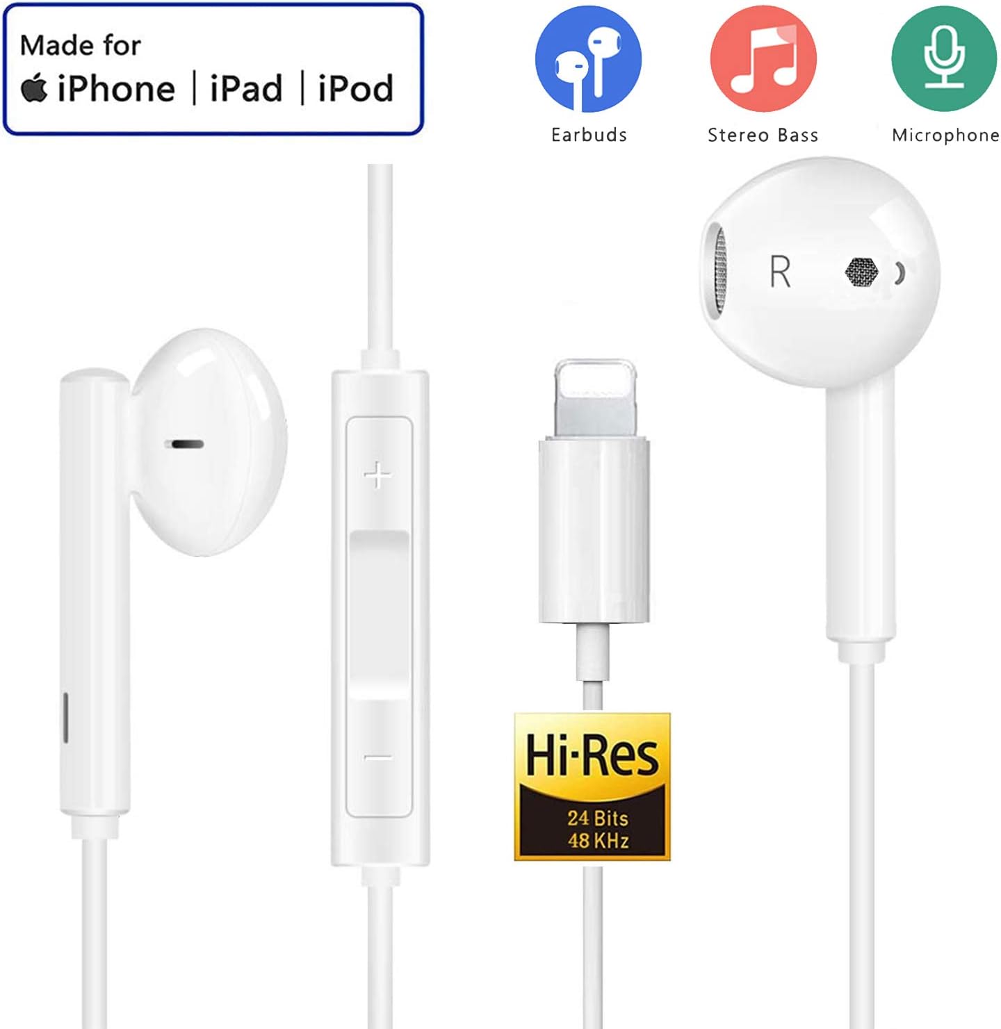 auricolari auricolari con microfono cablato