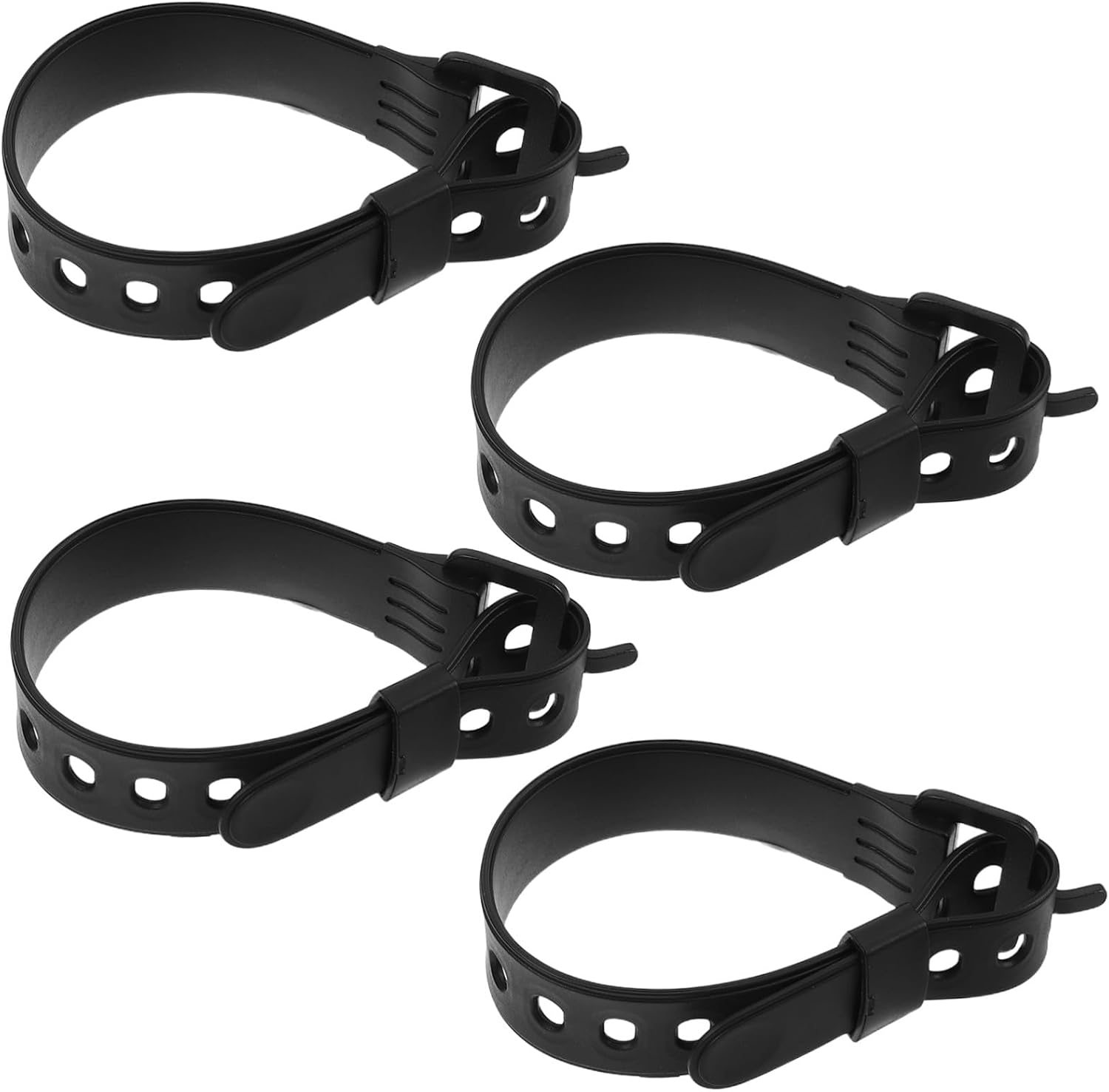 SEWACC Adjustable Snowshoe Binding Straps 12.6x0.94x0.08in 4pcs TPU Material Preventing Detachment and Secure Fit for Skiing and Snowboarding for Outdoor Winter Sports