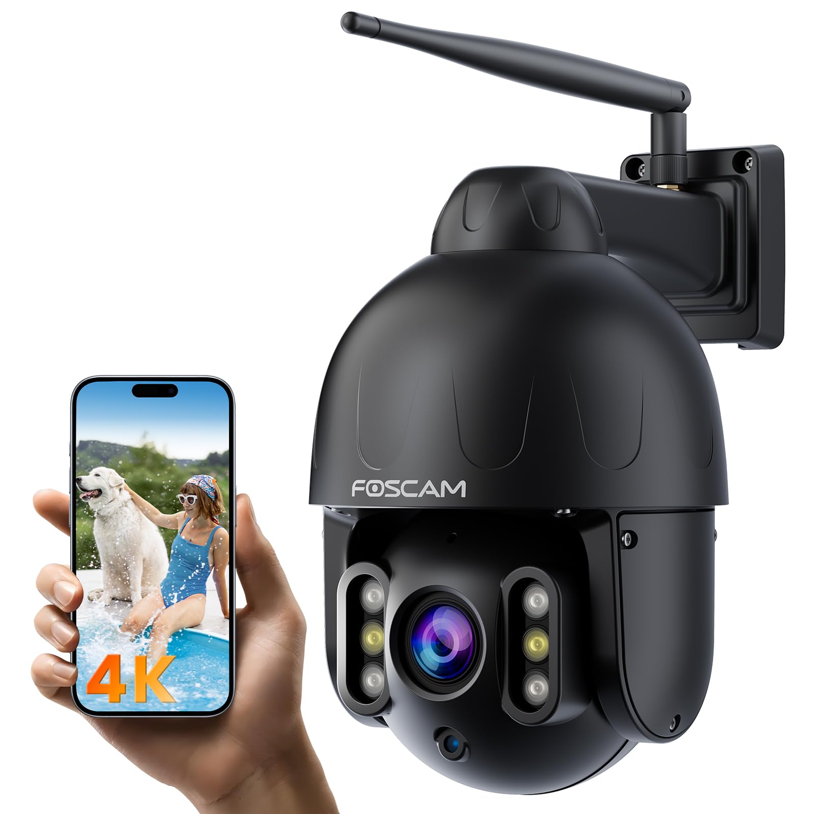 Amazon.com : FOSCAM 4K/8MP Security Camera Outdoor, 4X Optical