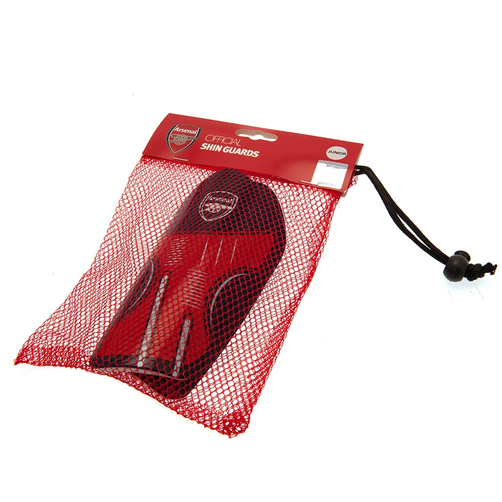 Arsenal DELTA Slip-In Shin Guards - Junior, Red - Image 3