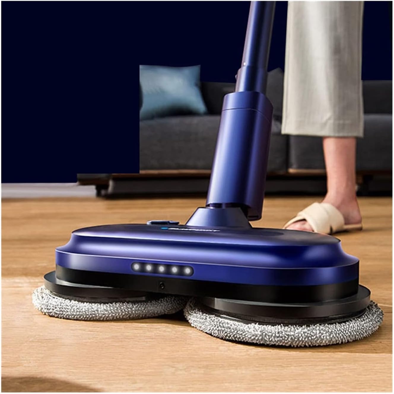 Steam Mop Cleaner 10-in-1 with, Laminate/Hardwood/Tiles/Carpet Kitchen - Garment - Clothes - Pet Friendly Steamer Whole House Multipurpose Use (Color : Blue) (Blue)