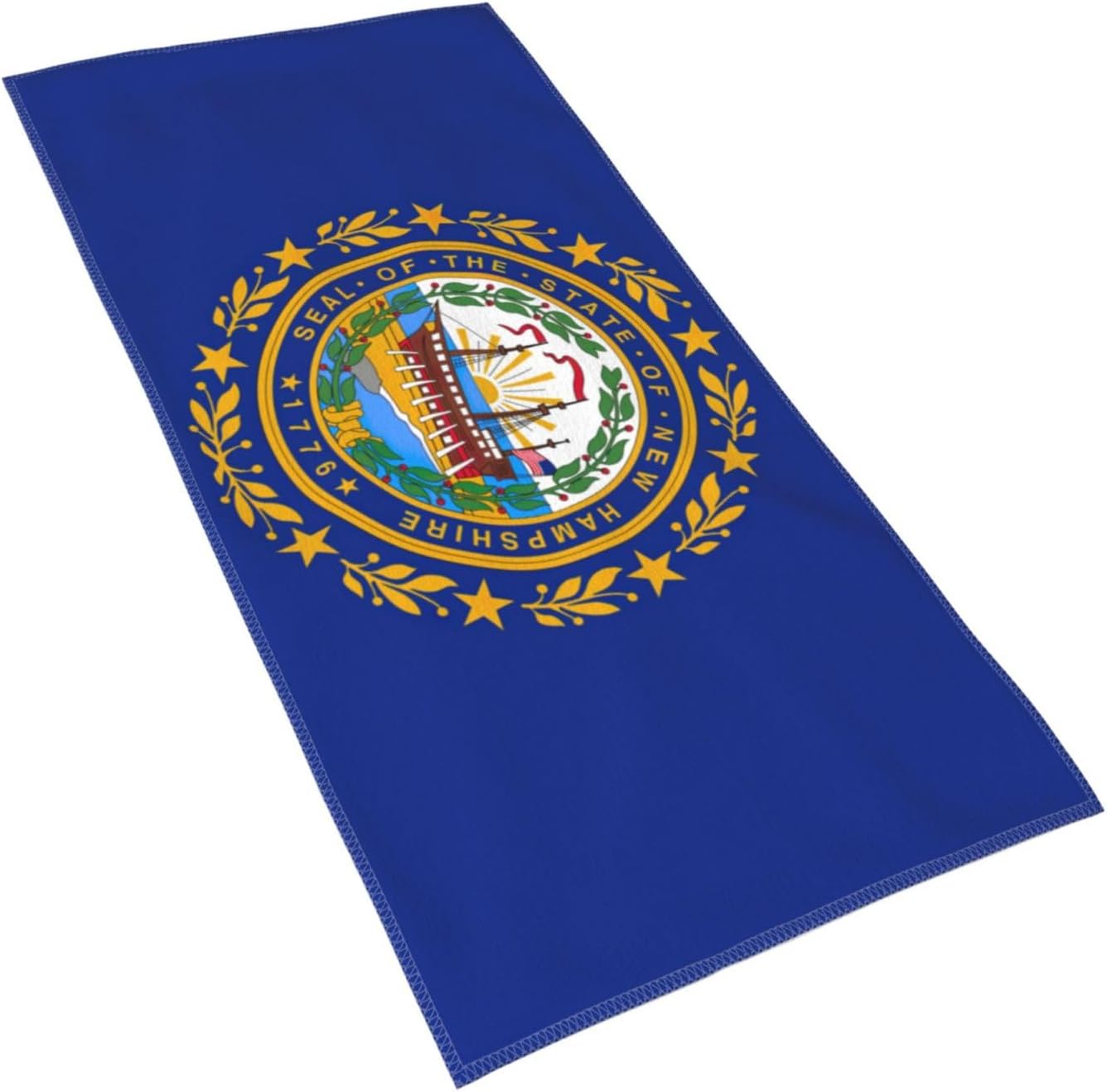 New Hampshire State Flag Print Hand Towels for Kitchen, Decorative Bathroom Towels Decor Farmhouse Cute for Men Women Gifts