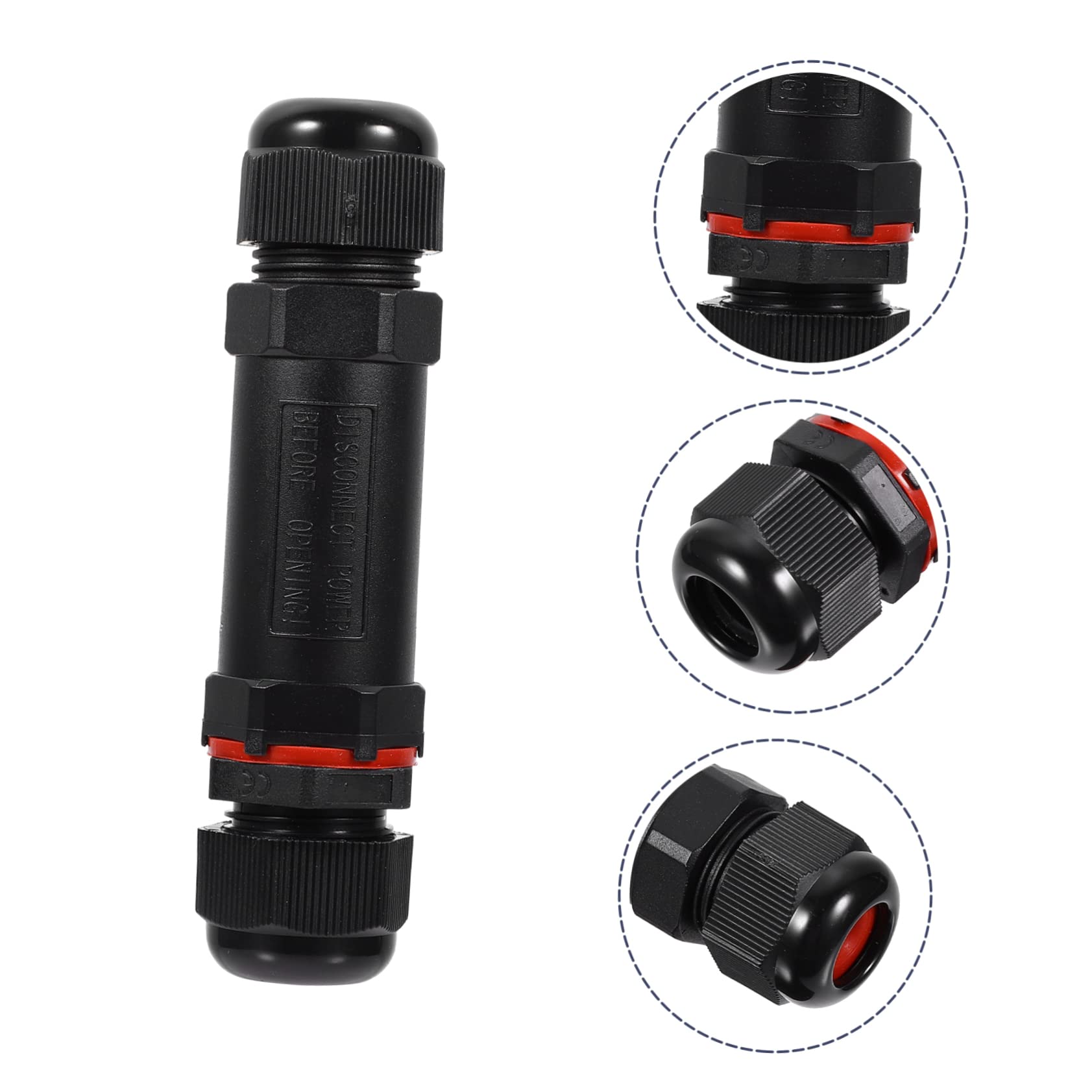 ULTECHNOVO 12piezas Conector Eléctrico De Para Luces Led y Conexiones Exteriores Paquete