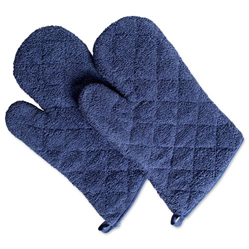 DII 100% Cotton, Quilted Terry Oven Set Machine Washable, Heat Resistant with Hanging