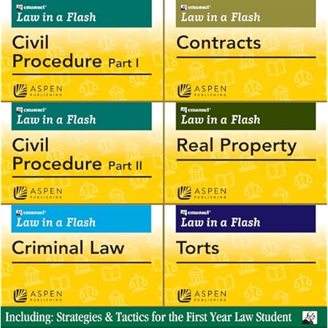 Law in A Flash Cards: First Year Set Cover
