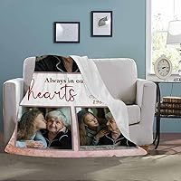 Vista 27 de Custom Memorial Blankets with Photo to Your Loved One's Memory, Memory Lane in Loving Memory Photo Blanket to Remind You of Your Beloved Ones 40x50