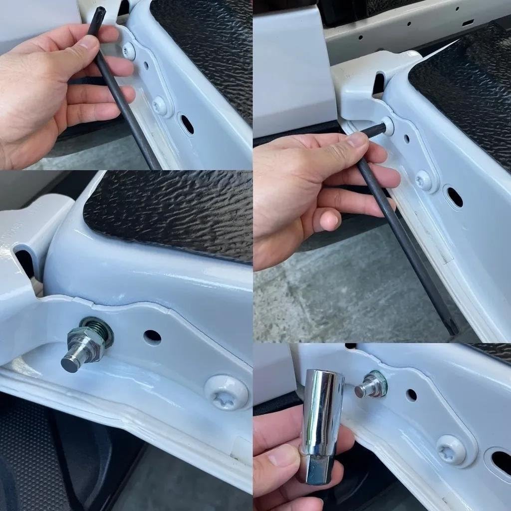 SICOTTON Supporti Sollevamento Portellone Posteriore Per Ford Ranger T9 (2022-2025) - Ammortizzatori Cofano Nero, Montaggio Facile