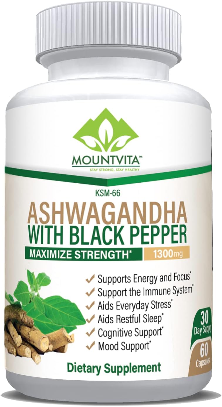 Amazon.com: PureNature Ashwagandha 1300mg Organic Ashwagandha Root ...
