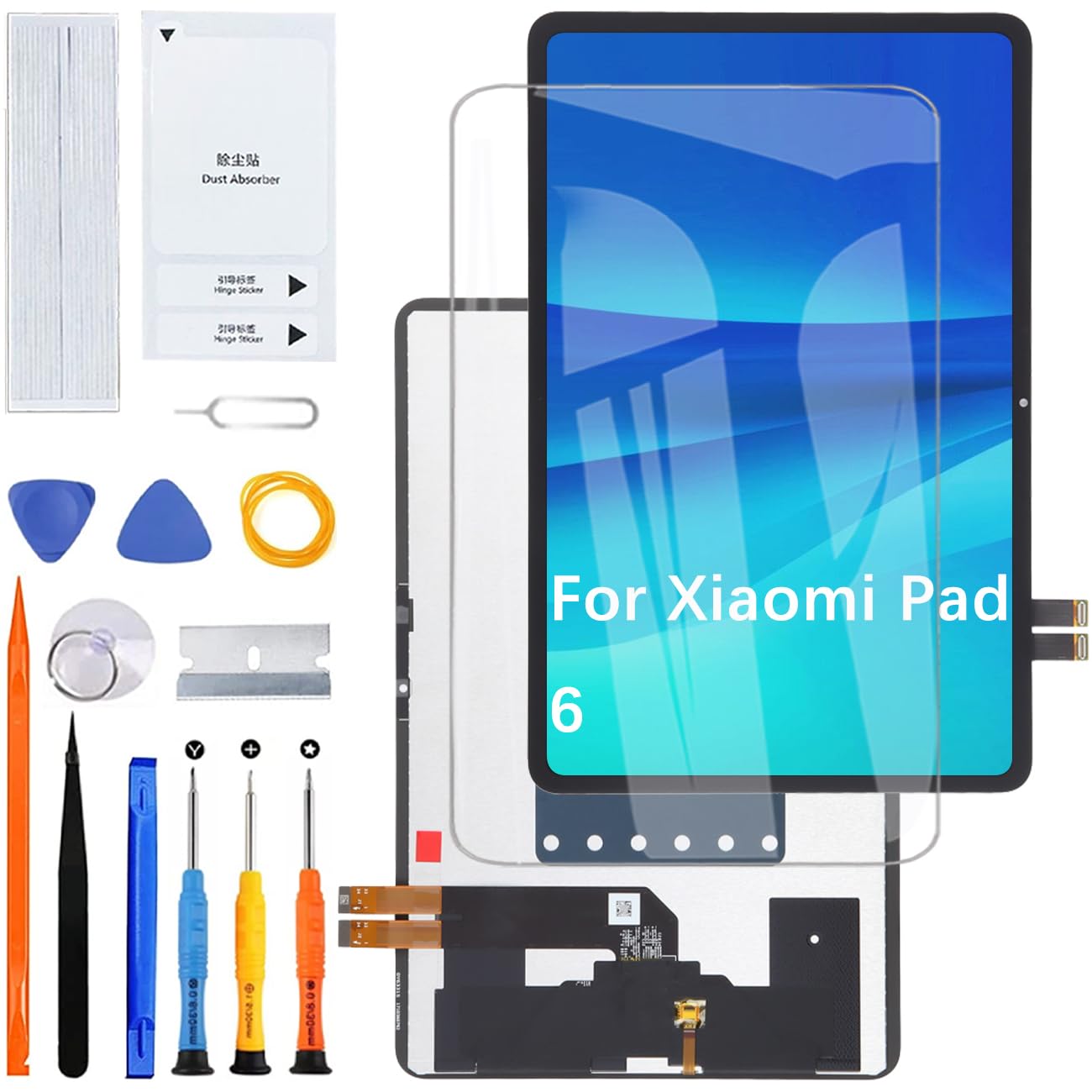 Écran pour Xiaomi Pad 6 23043RP34C 23043RP34G 23043RP34I | avec Kit de réparation，IPS LCD，Affichage HD，Remplacement d'écran