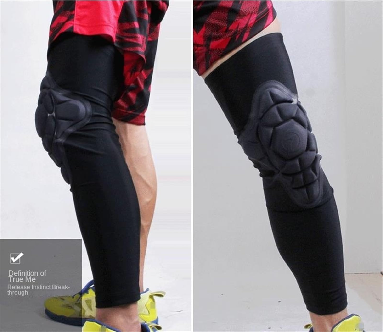 Ginocchiera Un Paio di Ginocchiere for Calcio, Mountain Bike, Ginnastica, Wrestling E Lavoro Supporto Ginocchio | XS