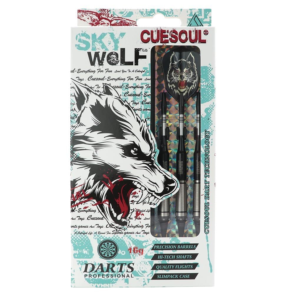 CUESOUL Sky Wolf Series Soft Tip Darts with 16 gram Barrels