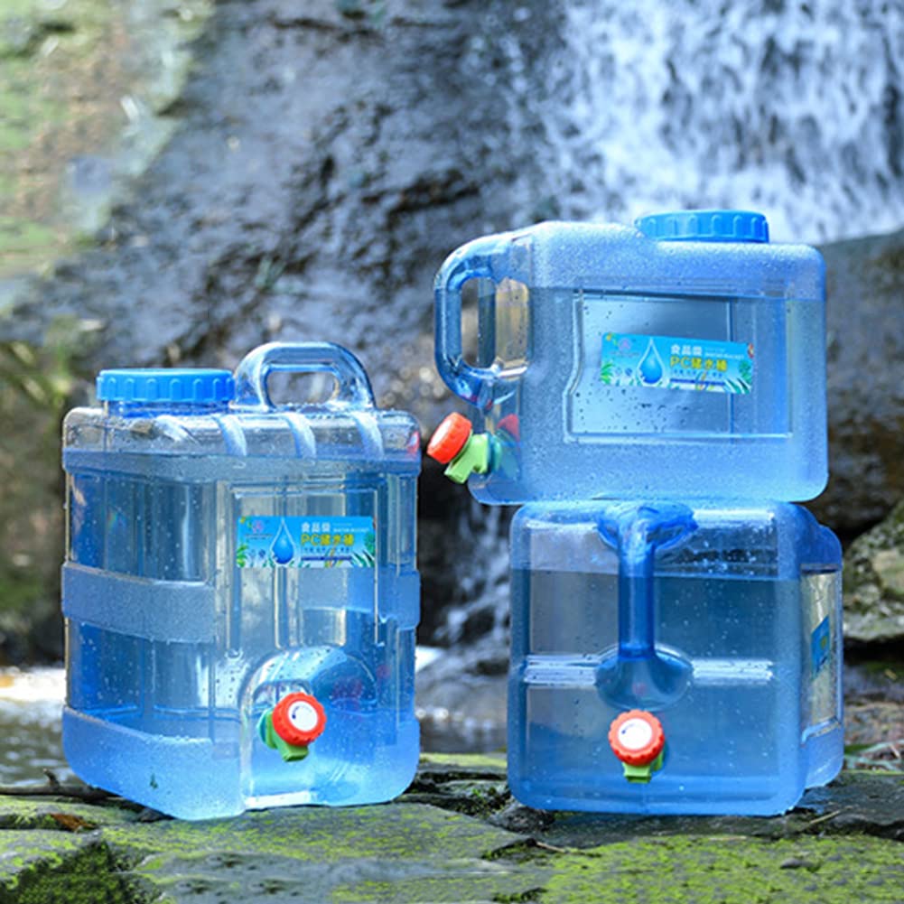 5-22L serbatoio acqua campeggio auto, portatile borraccia con maniglia, contenitore alimentare con rubinetto, perfetto per viaggio, campeggio, barbecue, pesca